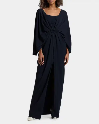 Amsale Twist-Waist Draped Gown | Thumbnail 4 Amsale Twist-Waist Draped Gown | Thumbnail 4