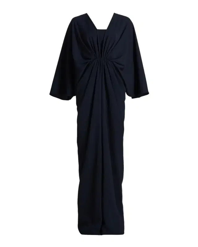 Amsale Twist-Waist Draped Gown