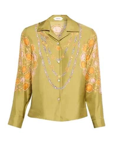 Versace Printed Silk Twill Shirt | Thumbnail 1