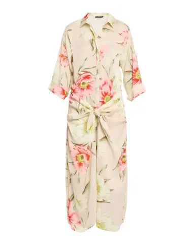 Ungaro Iris Floral-Print Maxi Shirtdress | Thumbnail 1 Ungaro Iris Floral-Print Maxi Shirtdress | Thumbnail 1