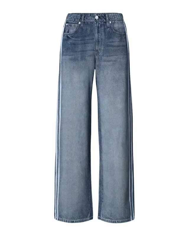 rag & bone rb Miramar Terry Wide-Leg Track Jeans
