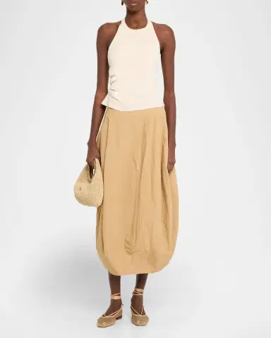 A.L.C. Veda Stretch Cotton Midi Skirt | Thumbnail 2