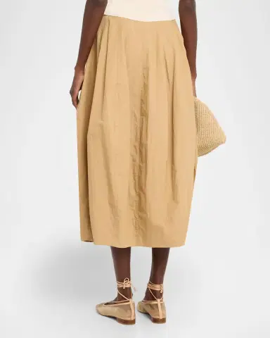 A.L.C. Veda Stretch Cotton Midi Skirt | Thumbnail 3