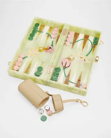 Cult Gaia The Backgammon Acrylic Board Game Clutch Bag | Thumbnail 6 Cult Gaia The Backgammon Acrylic Board Game Clutch Bag | Thumbnail 6