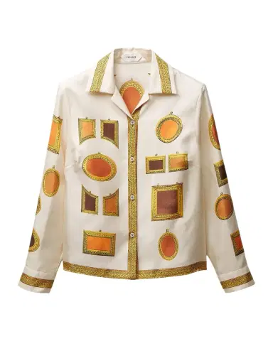 Versace Printed Silk Twill Shirt | Thumbnail 1