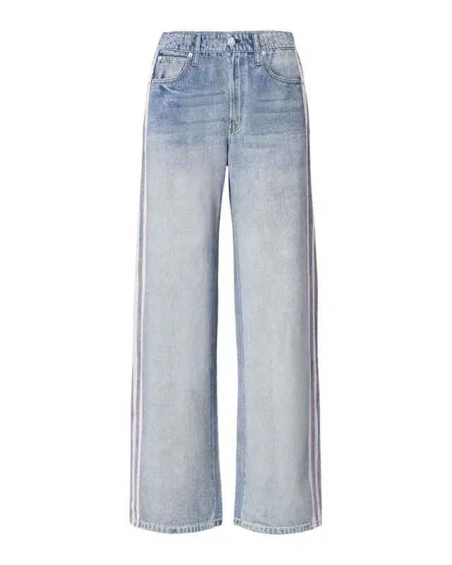 rag & bone rb Miramar Terry Wide-Leg Track Jeans