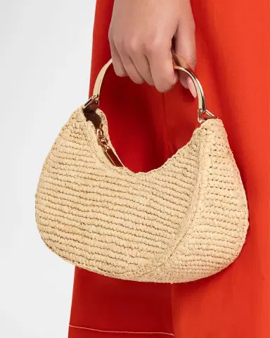 SIMKHAI Nixi Twist Raffia Top-Handle Bag | Thumbnail 2
