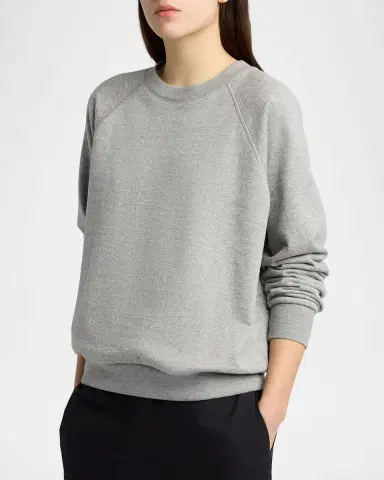 The Row Eulalia Cotton & Cashmere Crewneck Sweater | Thumbnail 4