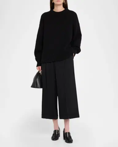 The Row Lior Double-Pleated Wide-Leg Ankle Pants | Thumbnail 2