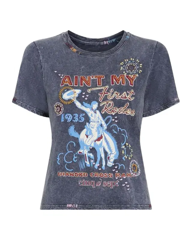 Cinq a Sept Ain 't My First Rodeo Shrunken Tee