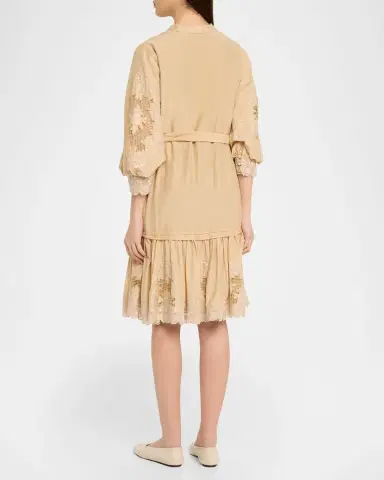 Kobi Halperin Erica Embroidered Flounce Dress | Thumbnail 3