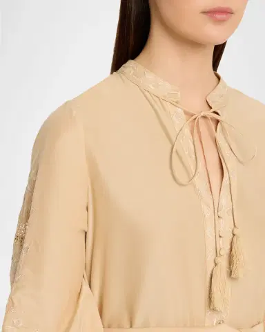 Kobi Halperin Erica Embroidered Flounce Dress | Thumbnail 5