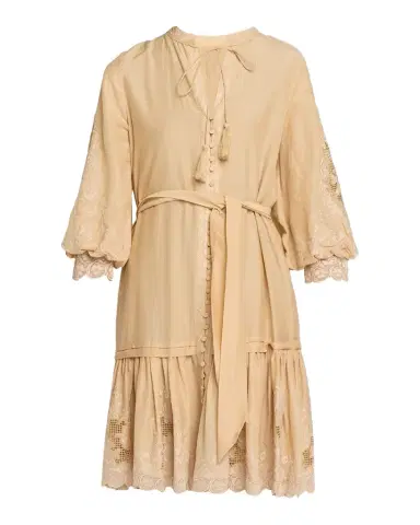 Kobi Halperin Erica Embroidered Flounce Dress | Thumbnail 1