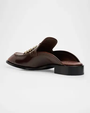 LOEWE Edge Leather Loafer Mules | Thumbnail 4 LOEWE Edge Leather Loafer Mules | Thumbnail 4
