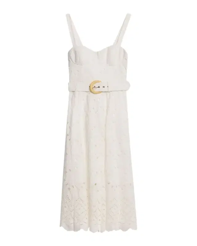 Calypso Embroidered A-Line Midi Dress