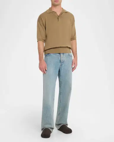 THE ROW Men 's Hudson Suede Mules | Thumbnail 3