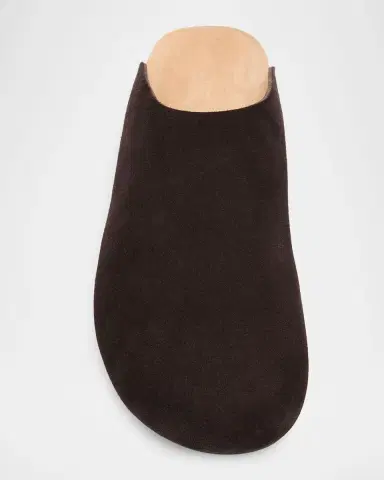 THE ROW Men 's Hudson Suede Mules | Thumbnail 6