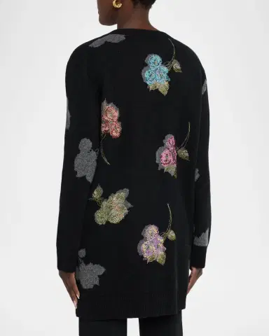 Libertine Primrose Shadow Cashmere V-Neck Cardigan | Thumbnail 3 Libertine Primrose Shadow Cashmere V-Neck Cardigan | Thumbnail 3