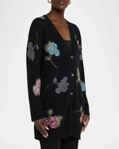 Libertine Primrose Shadow Cashmere V-Neck Cardigan | Thumbnail 4 Libertine Primrose Shadow Cashmere V-Neck Cardigan | Thumbnail 4
