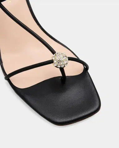 Loeffler Randall 70mm Triana Strappy Crystal Leather Mid-Heel Sandals | Thumbnail 5