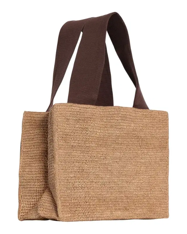 Loretta Tote Bag in Raffia