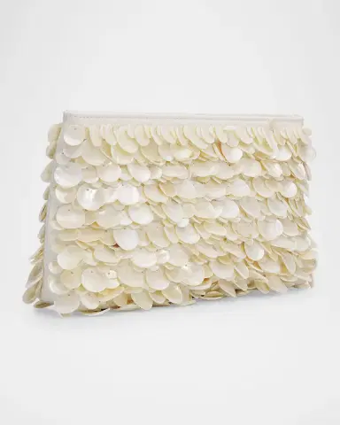 Simkhai Reese Seashell Leather Clutch Bag | Thumbnail 3 Simkhai Reese Seashell Leather Clutch Bag | Thumbnail 3