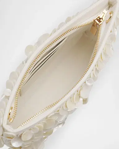 Simkhai Reese Seashell Leather Clutch Bag | Thumbnail 4 Simkhai Reese Seashell Leather Clutch Bag | Thumbnail 4