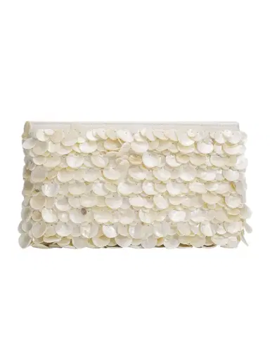 Simkhai Reese Seashell Leather Clutch Bag | Thumbnail 1 Simkhai Reese Seashell Leather Clutch Bag | Thumbnail 1
