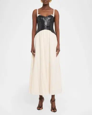 Simkhai Cortland Bustier Midi Dress | Thumbnail 2