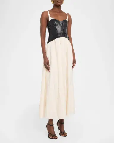 Simkhai Cortland Bustier Midi Dress | Thumbnail 4