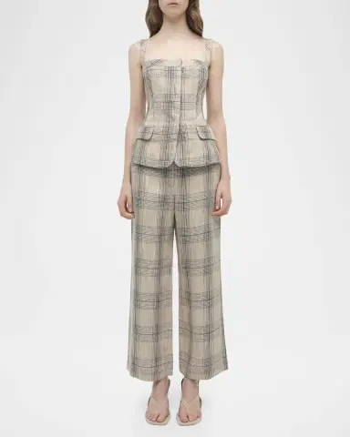 SIMKHAI Jessie Plaid Vest | Thumbnail 2