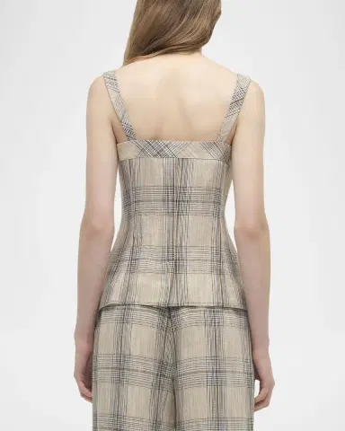 SIMKHAI Jessie Plaid Vest | Thumbnail 3