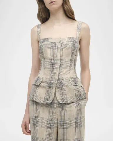 SIMKHAI Jessie Plaid Vest | Thumbnail 6