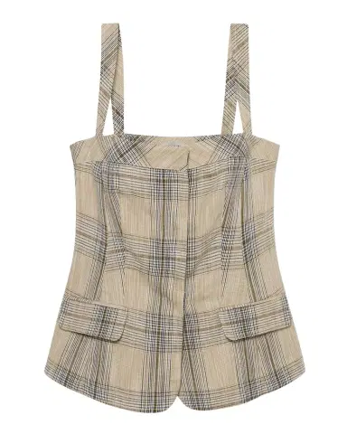 SIMKHAI Jessie Plaid Vest | Thumbnail 1