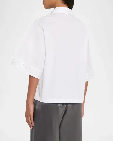 Peserico Solid Linen Button-Down Shirt | Thumbnail 3