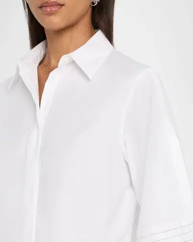 Peserico Solid Linen Button-Down Shirt | Thumbnail 5