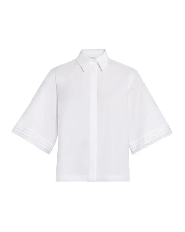 Solid Linen Button-Down Shirt