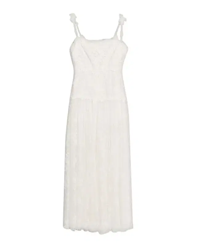 Ana Sleeveless Square-Neck Lace Maxi Dress
