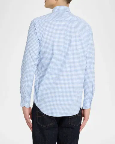 Peter Millar Men's Lewis Performance Twill Plaid Sport Shirt | Thumbnail 3 Peter Millar Men's Lewis Performance Twill Plaid Sport Shirt | Thumbnail 3