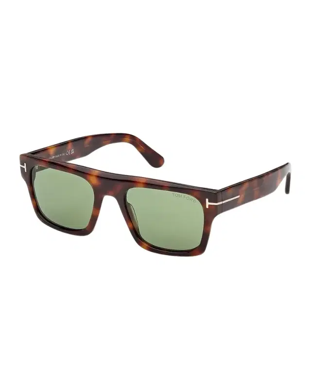 TOM FORD Men 's Cyrus 02 53mm Square Acetate Sunglasses