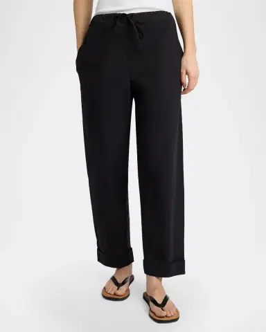 The Row Delano Straight-Leg Cotton Poplin Pants | Thumbnail 3 The Row Delano Straight-Leg Cotton Poplin Pants | Thumbnail 3
