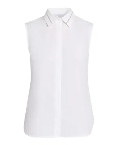 Peserico Sleeveless Linen-Cotton Shirt | Thumbnail 1