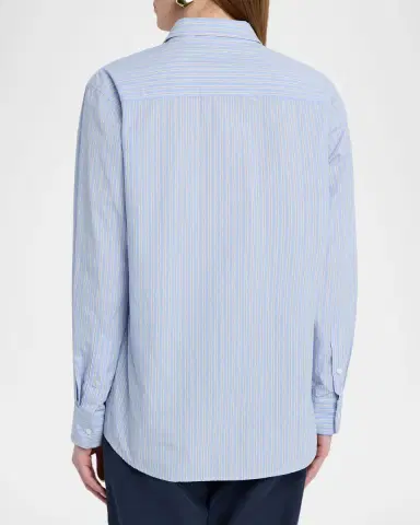 Nili Lotan Raphael Striped Classic Shirt | Thumbnail 3 Nili Lotan Raphael Striped Classic Shirt | Thumbnail 3