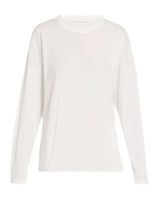 THE ROW Floris Cotton Long-Sleeve Top