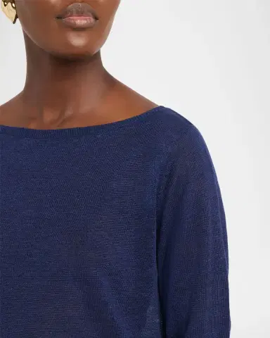 Majestic Filatures Bateau-Neck Linen Knit Top | Thumbnail 5 Majestic Filatures Bateau-Neck Linen Knit Top | Thumbnail 5