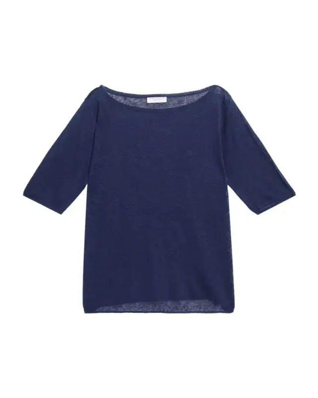 Majestic Filatures Bateau-Neck Linen Knit Top