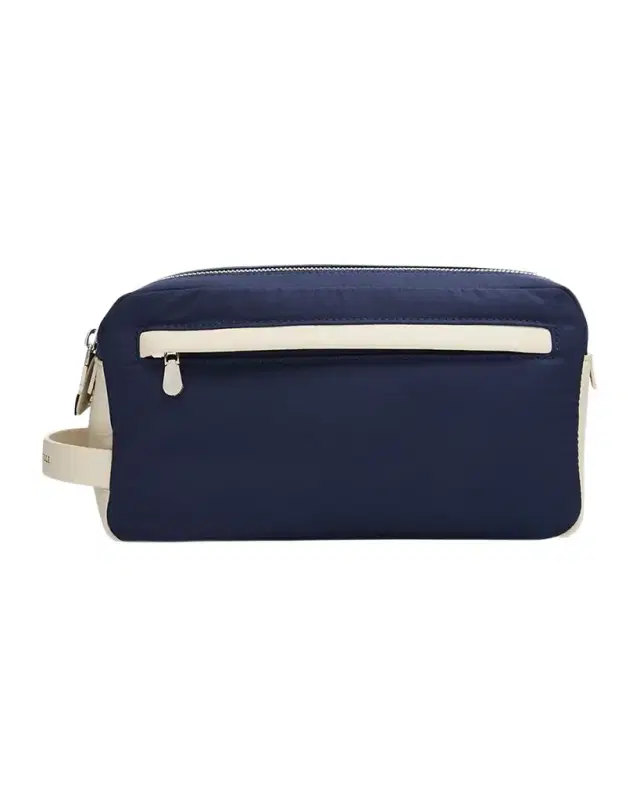 Brunello Cucinelli Men 's Leather Double-Zip Toiletry Bag