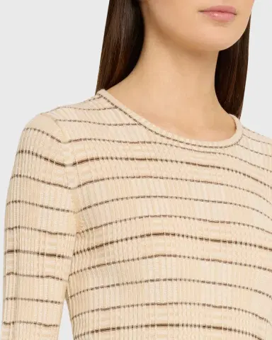 Vince Plaid Elbow-Sleeve Sweater | Thumbnail 5