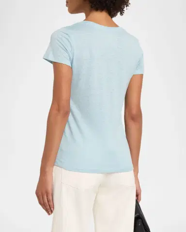 MAJESTIC FILATURES Short-Sleeve Stretch Linen Top | Thumbnail 3 MAJESTIC FILATURES Short-Sleeve Stretch Linen Top | Thumbnail 3