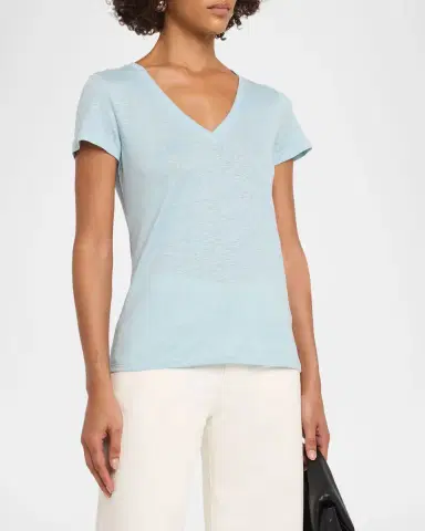 MAJESTIC FILATURES Short-Sleeve Stretch Linen Top | Thumbnail 4 MAJESTIC FILATURES Short-Sleeve Stretch Linen Top | Thumbnail 4